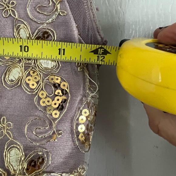 Weissman Dance Costume Purple Tulle and Gold Overlay Size MC - Picture 16 of 16